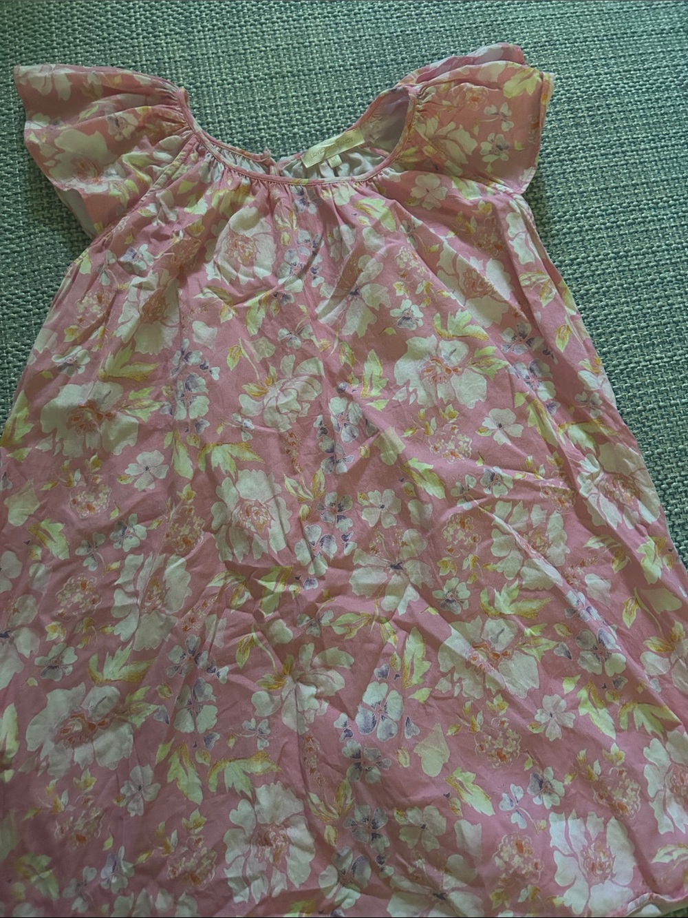 Kids Pink Floral Cotton dress